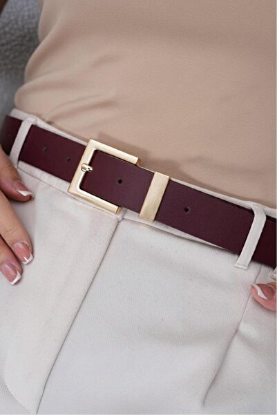 Mynoa Cureaua pentru femei cu cataramă pătrată, curea pentru jachetă, curea p...