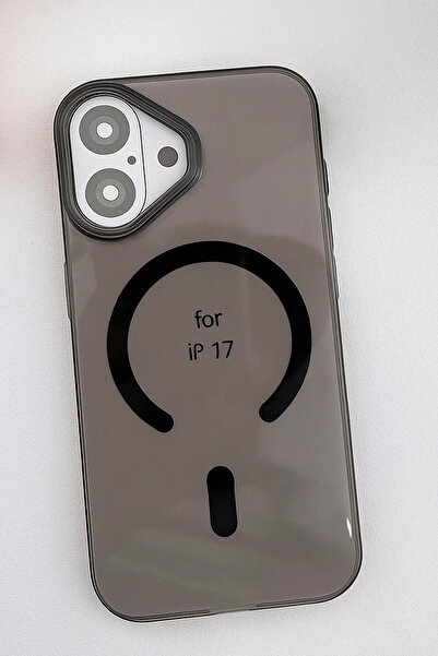 Fuchsia Apple iPhone 17 Pc Blank Magsafe Compatible Cover - Black