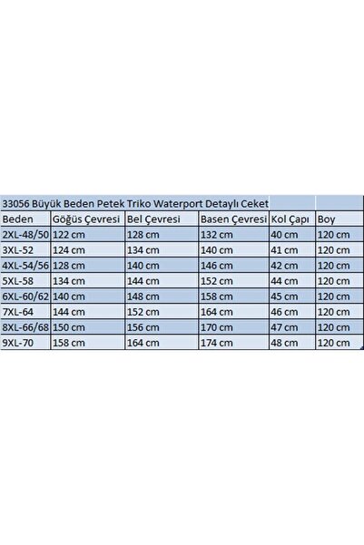 Eslina 33056 Large Size Honeycomb Knitwear Waterport Detailed Jacket - Navy Blue