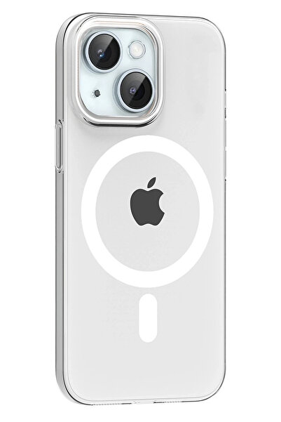 Fuchsia غطاء متوافق مع MagSafe لهاتف Apple iPhone 14 PC - شفاف