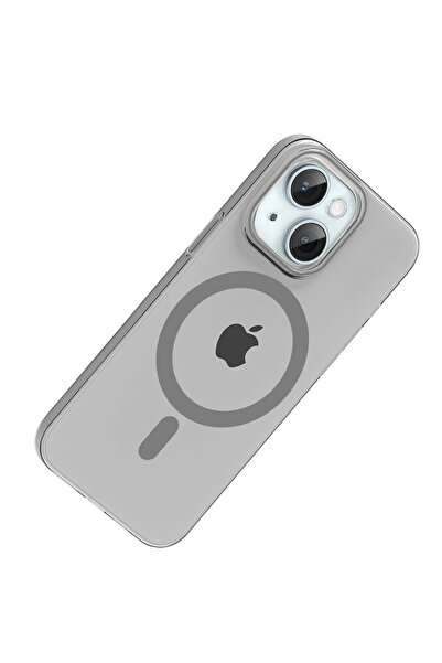 Fuchsia Apple iPhone 14 Pc Blank Magsafe Compatible Cover - Natural Gray