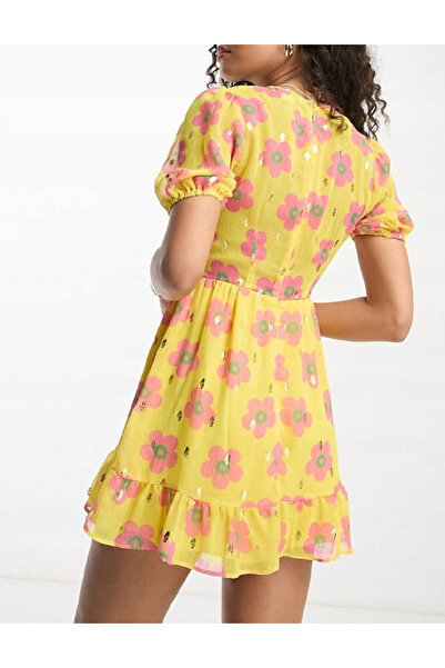 Never Fully Dressed Short dress, Yellow