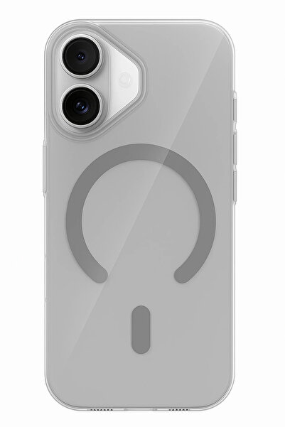 Fuchsia Apple iPhone 17 Pc Blank Magsafe Compatible Cover - Natural Gray