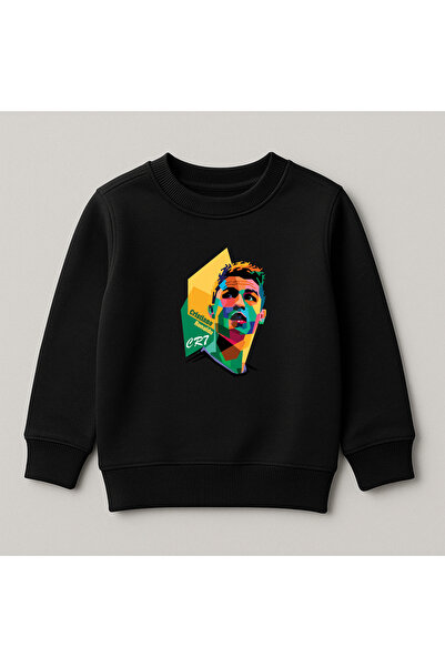 SVART WEAR Παιδικό φούτερ Cristiano με στάμπα, 100% βαμβακερό