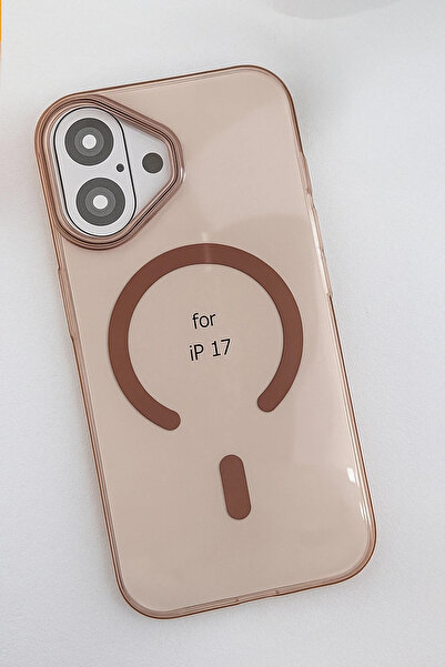 Fuchsia Apple iPhone 17 Pc Blank Magsafe Compatible Cover - Desert Titanium