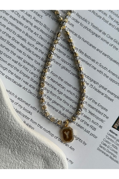 Rossetto Atelier Y Letter Mix Color Dorika Necklace