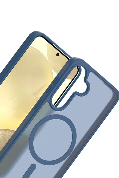 Fuchsia Samsung Galaxy S25 Fe Jota Magsafe Compatible Cover - Navy Blue