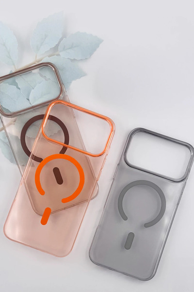 Fuchsia Apple iPhone 17 Pro Max Pc Blank Magsafe Compatible Cover - Black