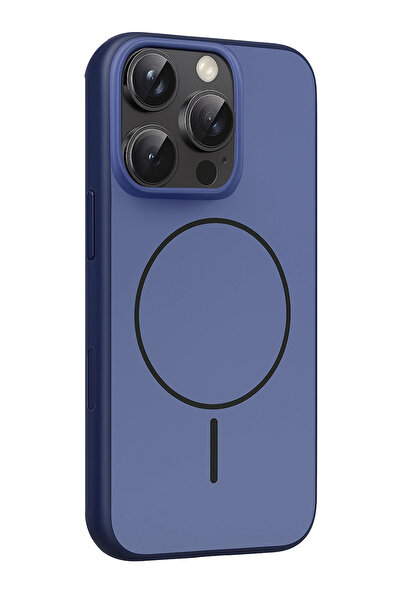 Fuchsia Apple iPhone 16 Pro Max Neva Magsafe Compatible Cover - Navy Blue