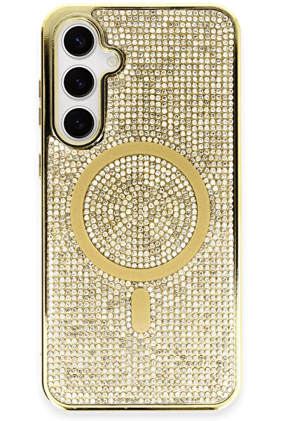 Fuchsia غطاء هاتف سامسونج جالاكسي S23 متوافق مع هيلين ماجسيف - ذهبي