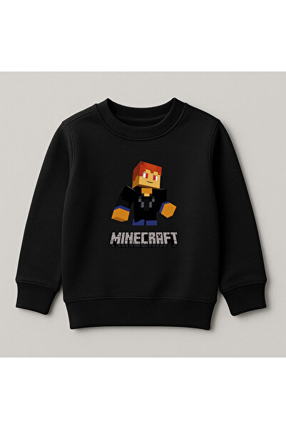 SVART WEAR Світшот для дітей з принтом Minecraft, 100% бавовна