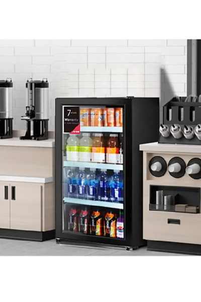 ARROW RO-110SCK 90L Glass Door Refrigerator (Black)