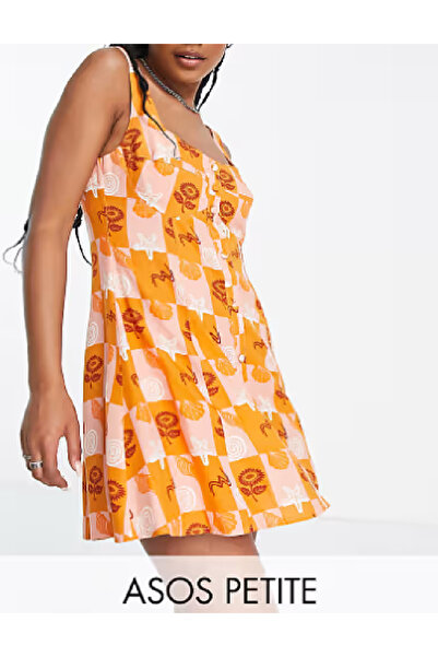 Evendi Short dress, Orange