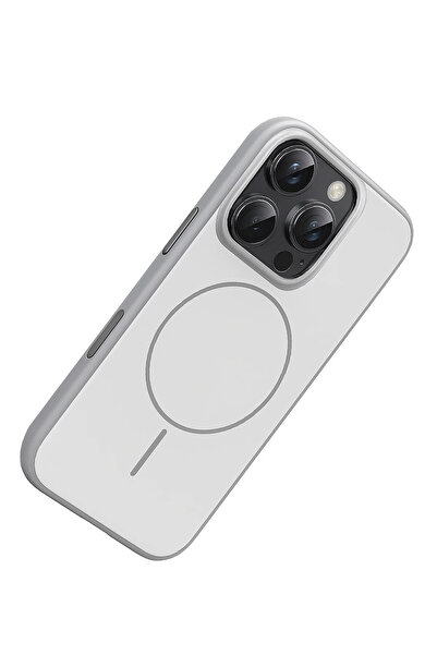 Fuchsia Apple iPhone 16 Pro Max Neva Magsafe Compatible Cover - Gray