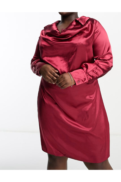 Evendi Short dress, Burgundy