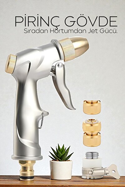 Transformacion Tamamı Metal Yüksek Basınçlı Ayarlanabilir Bahçe/Oto Yıkama Tabancası Nozul 722495