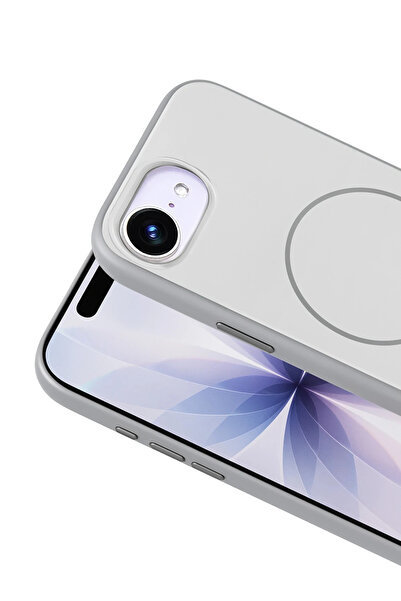 Fuchsia Apple iPhone 16E Neva Magsafe Compatible Cover - Gray