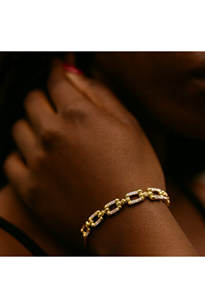 PaminBags Aksesuar سوار بمشبك مزين بحجر الزركون LNS-0046