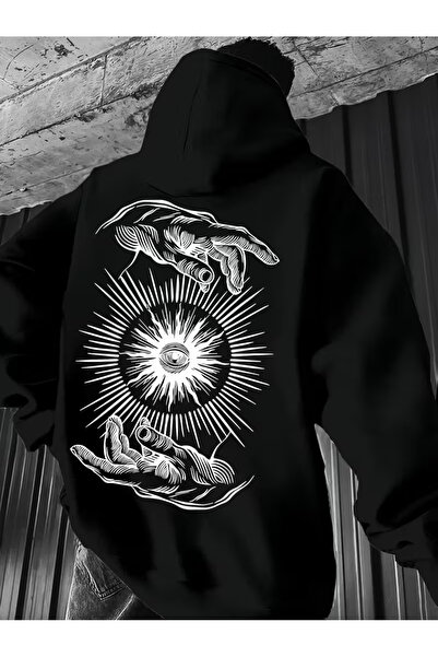 CLASSY.MODA Premium Unisex cu glugă supradimensionat Swea tricou – cu design ...