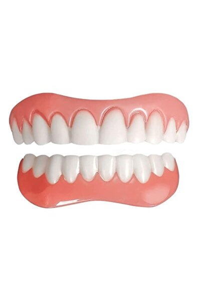 KkvoGmle Set dinti falsi proteza, Plastic, Alb