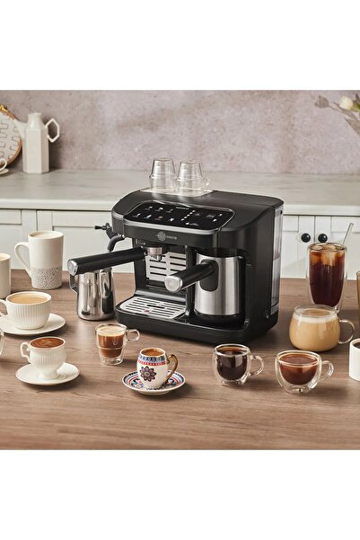 HollyMall ماكينة قهوة كاراكا هاتير بيرفيتو للإسبريسو والقهوة التركية