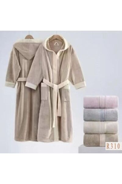 Reiashn Paris bathrobe with hood, sizes M, L, XL, multiple colors