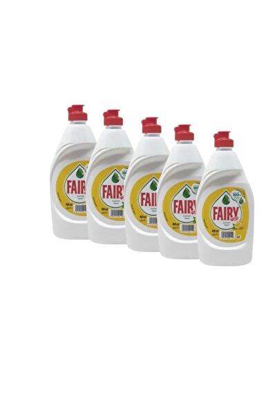Fairy Fairy Lemon Scented Dishwashing Liquid, 400ml *5 Pack