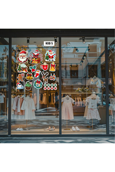 Atalya Reklam ve Tasarım Happy Christmas New Year Christmas Window Display Sh...