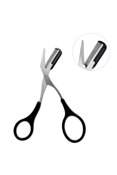 Cozevdnt Foarfecă pentru sprâncene, Cozevdnt, negru-argintiu, plastic, oțel i...