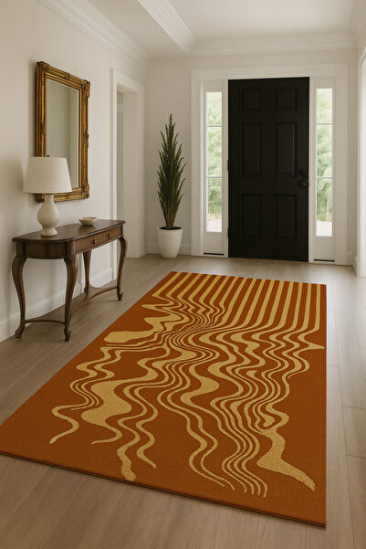 Rugs Modern Halı سجادة مزخرفة بنمط شريطية متناثرة من موسو mosso746