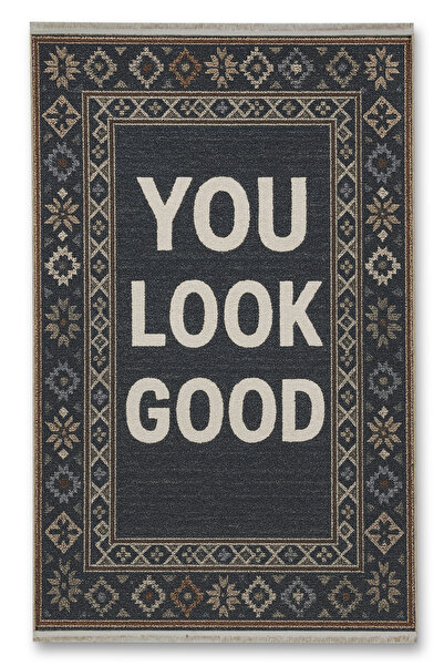 Rugs Modern Halı سجادة موسو ذات النمط التقليدي المزخرف بعبارة 'أنت تبدو جيدًا...