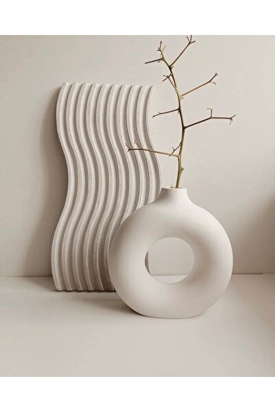 LALEZEN HOME Waterway tray presentation and ring vase set.