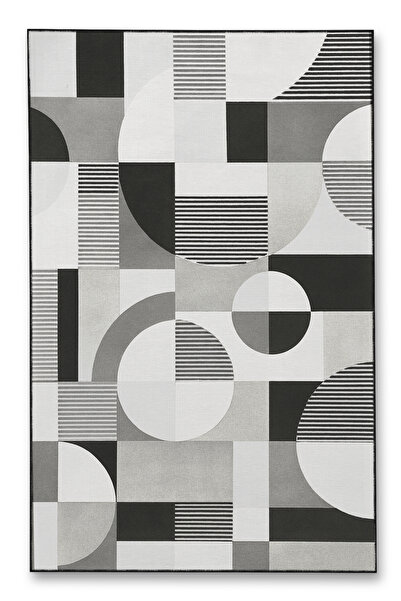 Rugs Modern Halı MOSSO Γκρι Διακοσμητικό Χαλί με Γεωμετρικό Σχέδιο mosso573