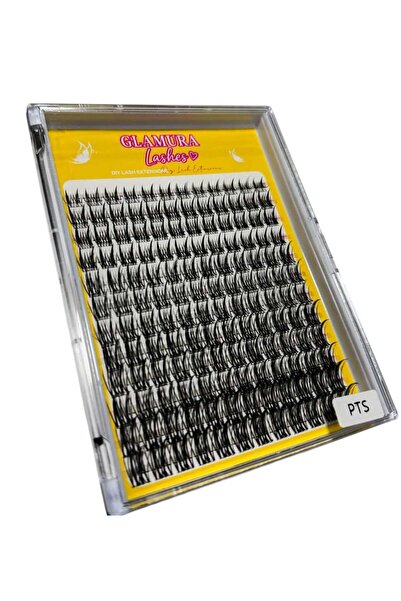 Glamura Lashes False Eyelash Tufts – Silk Extensions, PTS Model, Easy Application