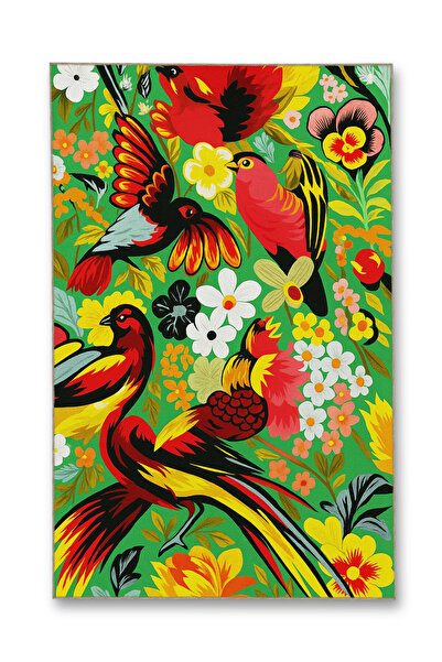 Rugs Modern Halı سجادة موسو المزخرفة بنمط الزهور والطيور ذات القاعدة المنسوجة...