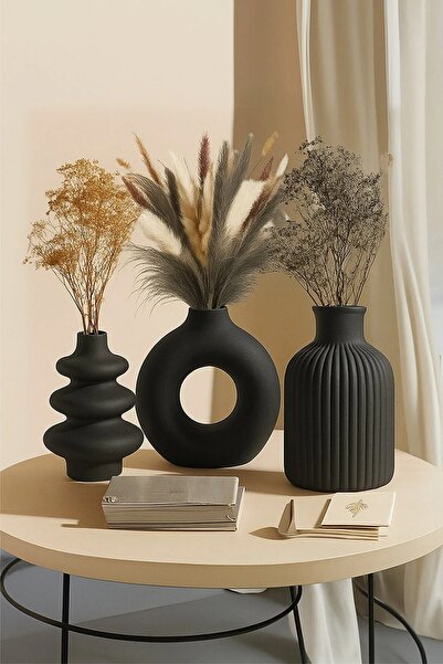 Minima Art Studio 3 Lü Minimalist İskandinav Tarzı Bohem 11 cm Vazo Pinterest...
