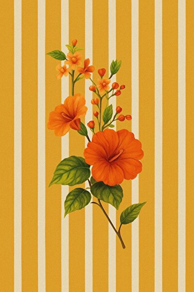 Rugs Modern Halı Διακοσμητικό χαλί Mosso σε ρετρό στυλ με κίτρινες ρίγες και ...