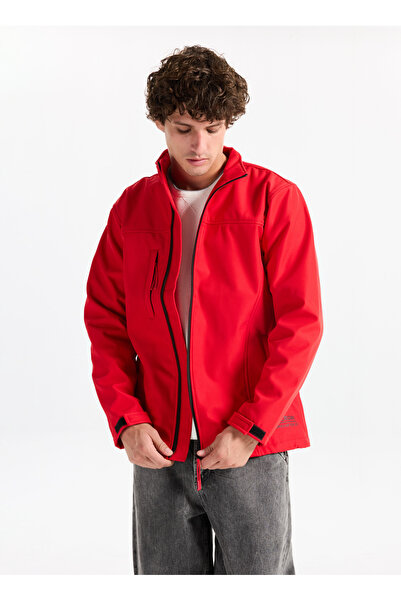 The Crow Kırmızı Erkek Fermuarlı Regular Fit Ceket TC5097_SEATTLE