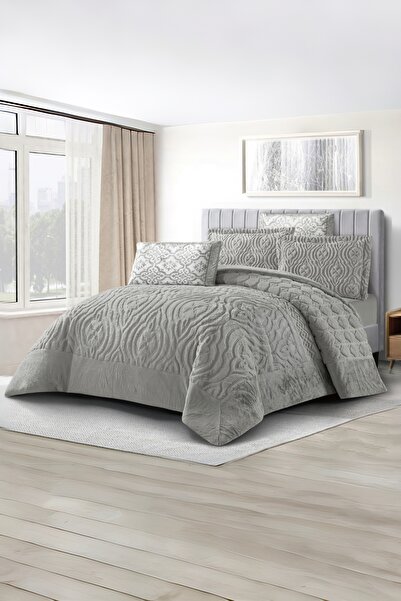 Roya home Embossa Luxe 5 Parça Uyku seti (220x240)