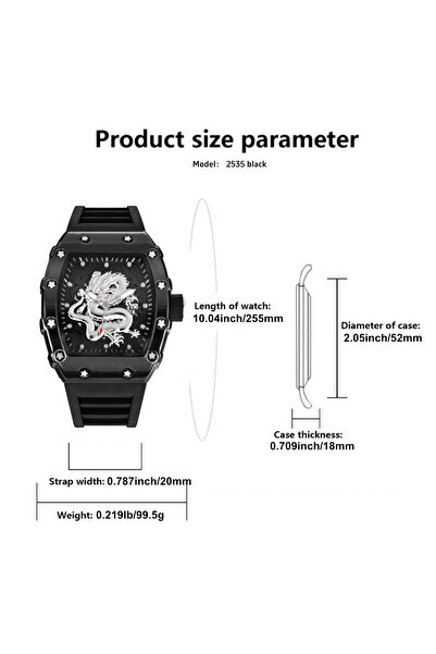 shiyunmei Men’s Premium Barrel-Shaped Watch - Exquisite Texture, Multi-Scene Sports & Daily Wear