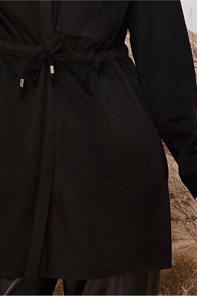 Alvina Velvet Tunic with Waist Tie 46245