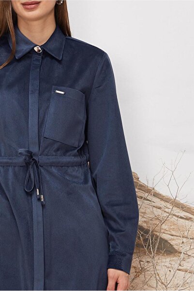 Alvina Velvet Tunic with Waist Tie 46245