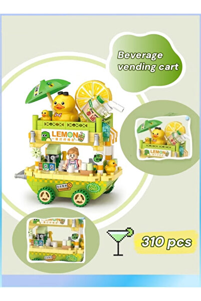 Generic لعبة عربة الآيس كريم للأطفال، 300 قطعة آيس كريم، متجر لعب الأدوار، أخضر