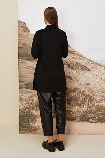 Alvina Velvet Tunic with Waist Tie 46245