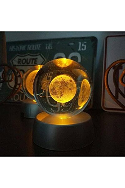 STOREMAX lv Kristal Cam Küre Renk Değiştiren LED Işıklı Gece Lambası Dekorati...