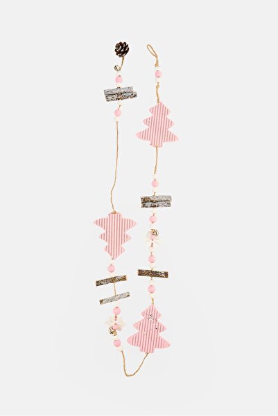 Muy Mucho Hanging Decoration Wood Tree, Multicolor