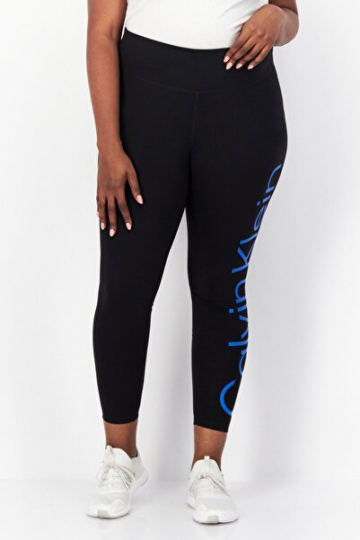 Calvin Klein Women Plus Size Brand Logo Training Leggings, Black