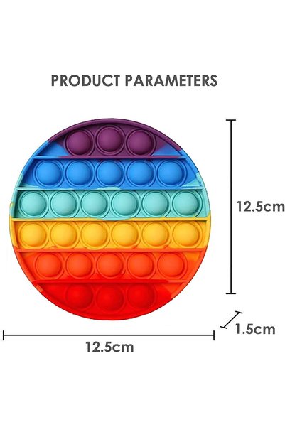 Generic Pop Fidget Toy Push Pop Bubble Fidget Toy, Stress Relief and Anti-Anxiety Tools for Kids and Adults, Sensory Irritability Toy for Autism with Special Needs to Relieve Stress(Colorful)