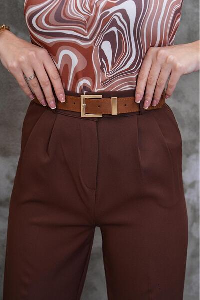 Desre Moda Curea din piele intoarsa cu catarama aurie Curea pentru rochie Curea pentru camasa Curea pentru haina Curea pentru femei Curea pentru pantaloni