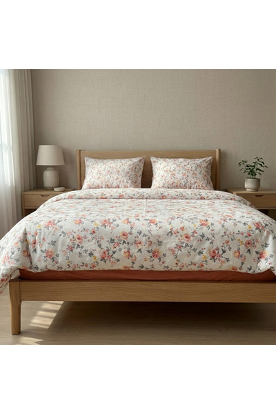 Prime Sleeks Floral Double 100% Cotton Duvet Cover Set - 200X220 cm